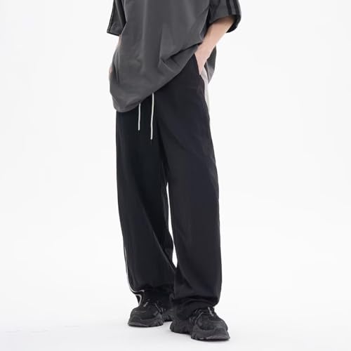 Unisex Y2k Parachute Pants Vintage Baggy Pants Track Pants Y2k Elasitc Waist Relaxed Track Pant for Men and Woman4