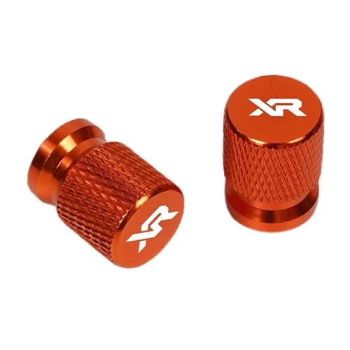 Valve de pneu moto Honda XR125 capuchon orange pour le cross