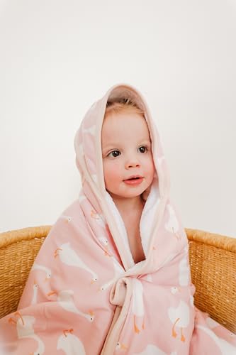 Image of Copper Pearl Hooded Bath Towels Premium Knit /Terry Cloth Baby Towels with Hood, Pockets, and Cool Designs - Great to Gift and Make Bath Time Fun - Baby Bath Towel, Goosie