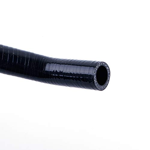 Tuyau de refroidissement en silicone pour radiateur Yamaha Grizzly 660 2002 2003 2004 2005 (noir)