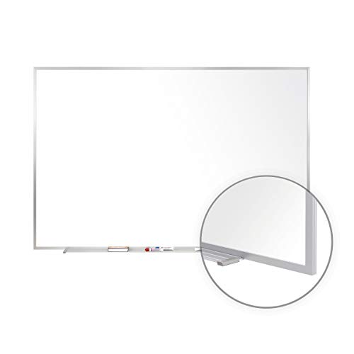 Ghent 4 X 12 Porcelain Magnetic Whiteboard, Aluminum Frame, 1 Marker, 1 Eraser, Made In The Usa (M1-412-4) #TOP1