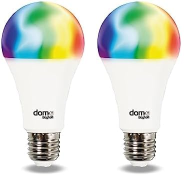Beghelli - Lampadina LED Smart Dom-e E27 14W RGB-CCT WiFi, Compatibile con Alexa, App Domotica, Regolazione Colori e Intensità, Controllo Vocale, Facile Installazione - Bianco, 1 Unità