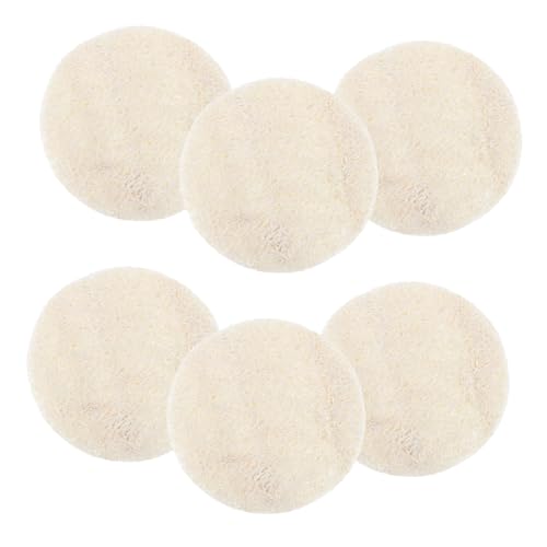 BIUDECO 6pcs Facial Loofah Scrubbers for Deep Cleansing and Makeup Removal Gentle Exfoliating Pads for Face Durable Loofah Material for Daily Skincare Routine
