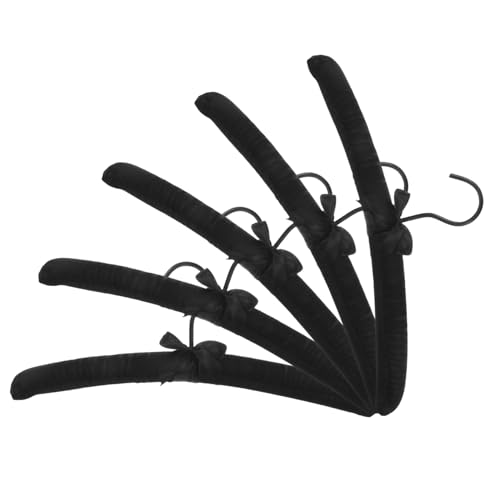 Perchas Ropa Madera Negra Marca Holibanna