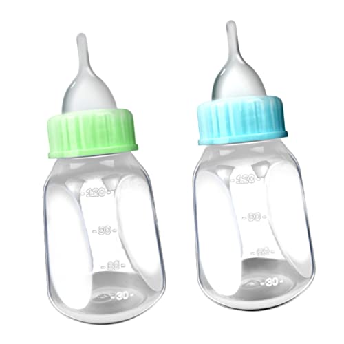 Levemolo Pet Supplies 2 Pack 120ml Kitten Puppy Milk Bottle Cat Dog Feeding Bottle Dropper for Hand Feeding