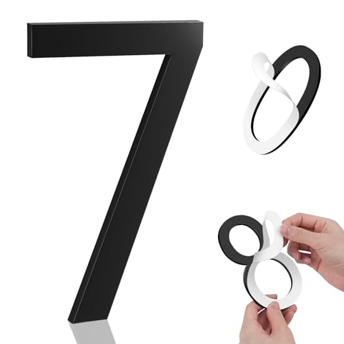 Image of 8 Inch House Numbers, Self-adhesive for Outside Mailbox House Number (7)
