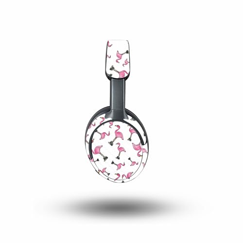 Image of MightySkins Carbon Fiber Skin Compatible with Bose QuietComfort Ultra - Cool Flamingo | Protective, Durable Textured Carbon Fiber Finish | Easy to Apply