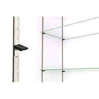 Amazon | ステンレス棚柱 ガラス棚板セット シルバー 全長845mm