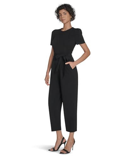 Calvin Klein womens Short Sleeve Self Tie Jump Suit2