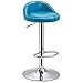 WHOJA Tabouret de Bar Multifonction Tourner 60-80cm réglable en Hauteur Éponge Repose-Pieds Ferrures métalliques 12 Couleurs Tabourets de Bar Ensemble Chaises (Color : Blue)