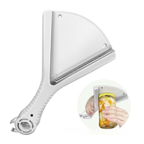Ouvre-bouteille décapsuleur 2 en 1 ergonomique noir pour pot