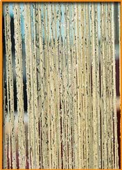 Fadenvorhang Glänzende Quaste mit silberner Linie, Fadenvorhang, 300 x 290 cm, 100 x 200 cm, modischer Volant, Wohnzimmerteiler, Hochzeit, DIY-Heimdekoration Fadengardine(Beige,300x260cm)