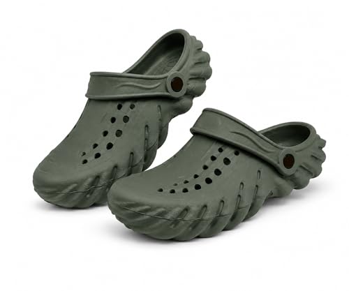 Image of Kraasa Men's Lightweight Classic Clogs Sandals with Adjustable Back Strap & Daily Used Slipper with Lightweight Design for Men's & Boy's