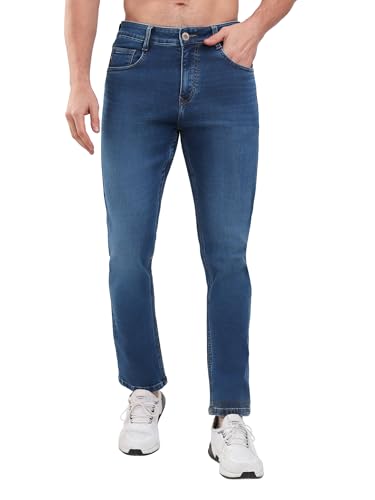 Image of SPARKY Men Narrow Fit Solid Jeans |Stretch Denim Summer
