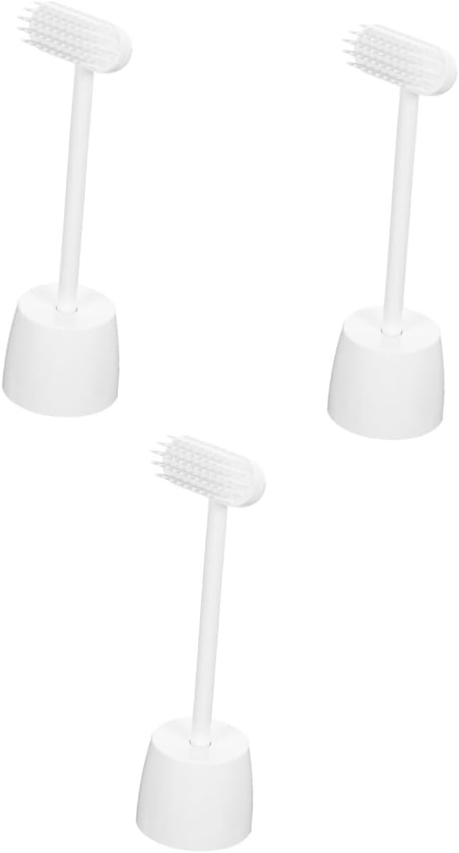 POLGDW 3 Sets Hair Brush Pet Grooming Comb Cat Hair Deshedding Comb Cat Massage Brush Hair Remover Brush Self Brush Roller Massager Pet Roller Pet Brush Toy Plastic Tickle White