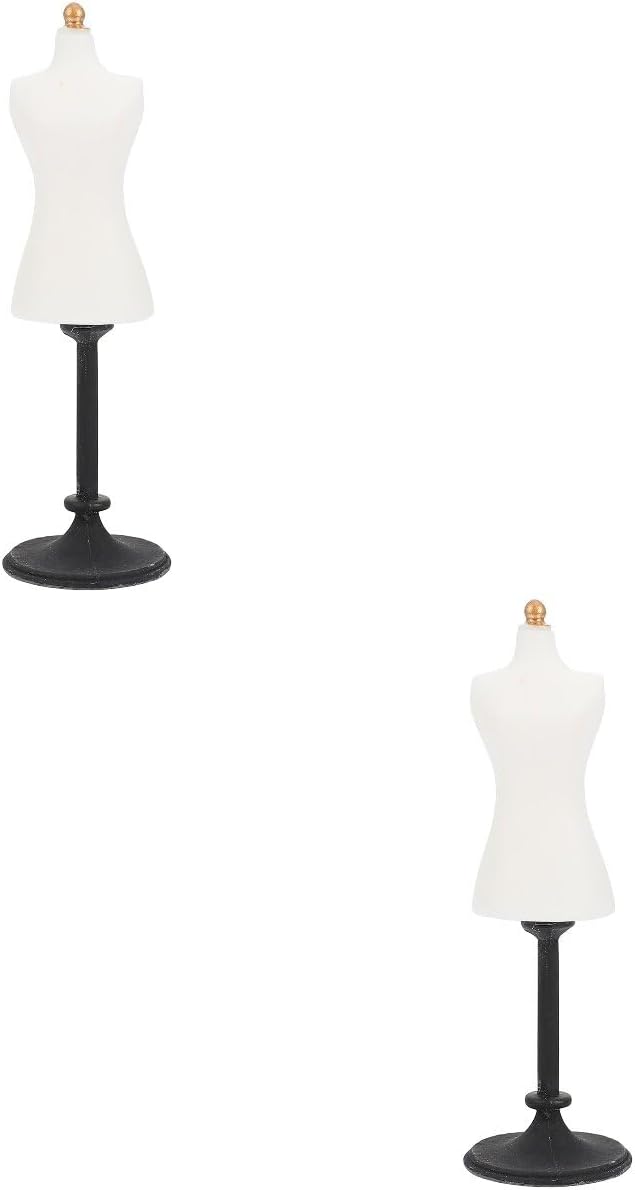 jojofuny Tiny Doll Dress Mannequin 2pcs Mini Mannequin Model, Doll Clothing Display Support, Doll Dress Body Manikin with Base, for 1: 12 Miniature Sewing Dressmakers Dress Jewelry Display jojofuny Tiny Doll Dress Mannequin 2pcs Mini Mannequin Model, Doll Clothing Display Support, Doll Dress Body Manikin with Base, for 1: 12 Miniature Sewing Dressmakers Dress Jewelry Display