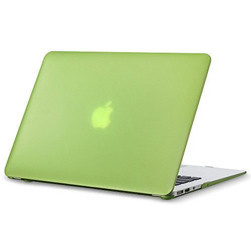 Kuzy MacBook Air 13 inch Metallic Hard Case for MacBook Air 13.3 inch A1466 & A1369 Older Version Matte Shell Cover, Green