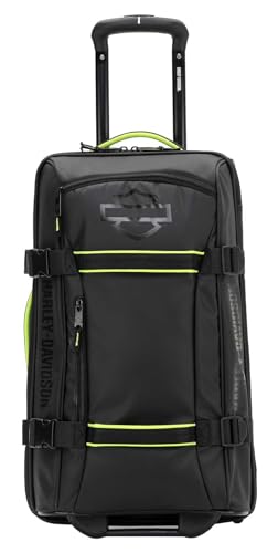 Harley-Davidson 21" Nomad Wheeling Duffel Bag w/Shark Wheels - Black/Lime (21")3