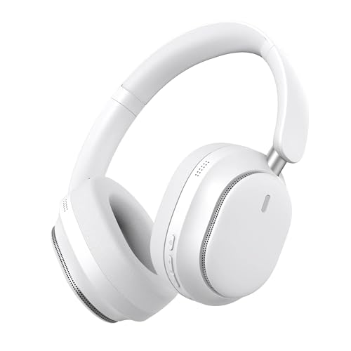 Image of Bluetooth Headphones, Noise Cancelling Headphones Wireless Over Ear -White