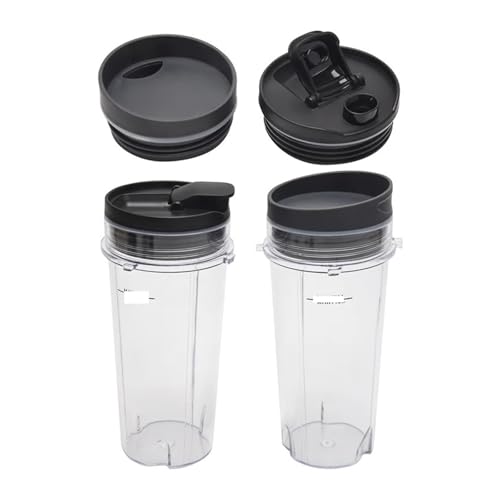 Repuesto 2 vasos 16 OZ con tapas para licuadora
