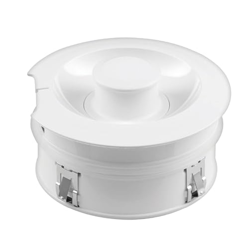 – Russell Hobbs Carafe Style 1.7L Cordless Electric Glass Kettle with white handle, lid & base and blue internal illumination (Fast boil, 3KW, Anti-scale filter, Pull off lid, unique glass spout) 26081