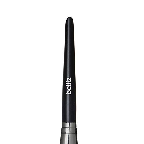 Pincel de Base Chanfrado, Belliz, Preto/Metal Prata