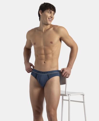 Image of Jockey 8044 Men's Super Combed Cotton Rib Solid Brief with Ultrasoft Waistband