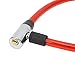 Bike Lock Cable Sturdy Sturdy Steel Wire Portable Wide Motorcycle Gate Application Easy Operate Cable Lock for Bike (Red)