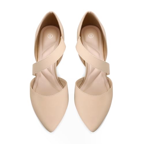 Image of mysoft Women's Pointed Toe Pumps Stiletto Heel Dress Shoes Wide Width