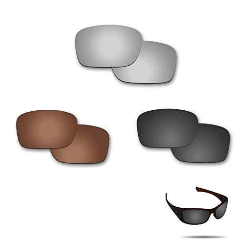 Lentes de repuesto para Oakley Hijinx anti agua salada Fiskr pack de 3