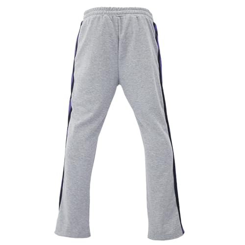 Mens Stacked Flared Joggers Pants Casual Elastic Waist Trendy Trousers Stretch Lightweight Fashion Clothing Vacation4