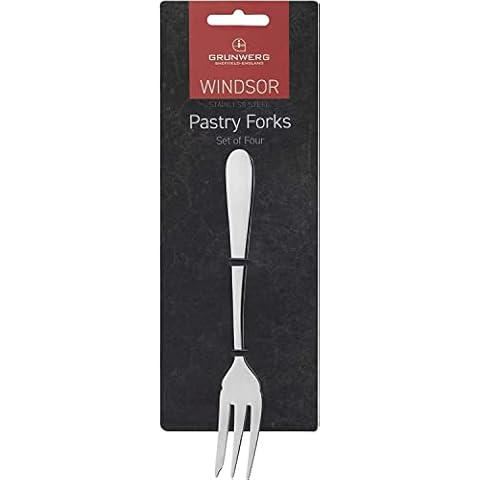 Grunwerg Stainless Steel Pastry Fork Set Cover