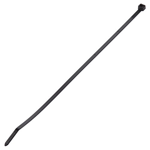 Panduit PLT3S-C0 Pan-Ty Cable Tie, Weather Resistant Nylon 6.6, Standard Cross Section, Curved Tip, 50lbs Min Tensile Strength, 3" Max Bundle Diameter, .052" Thickness, .190" Width, 11.5" Length (Pack of 100) #1