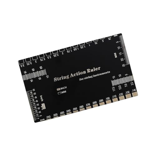ギター弦アクションゲージ 演奏測定ゲージ PVCテクスチャ プロとアマチュアのミュージシャンに最適
