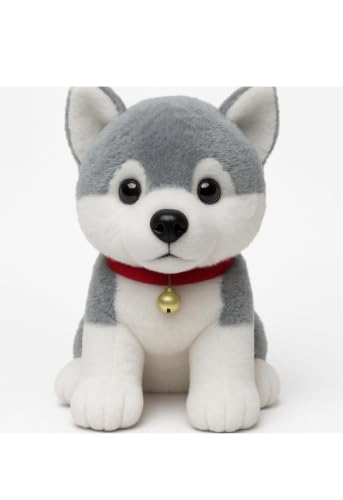 Image of Husky Dog Soft Toy 30 cm | Cute Puppy Plush Toy for Kids | Ultra Soft Stuffed Animal Doll | Cuddly Dog Teddy for Boys & Girls | Birthday Gift & Home Decor