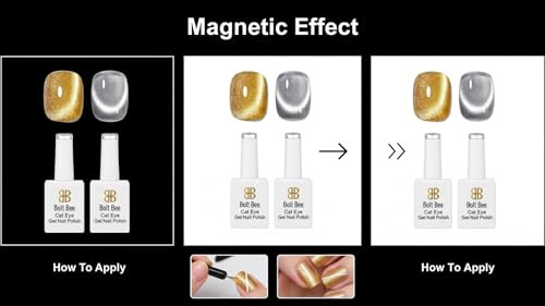 Image of Bolt Bee Gel Nail Polish - Highly Pigmented Glossy Finish, Smooth Application, Chip-Resistant Long-Lasting Color, Uv /led Lamp Cure, DIY Manicure & Salon Nail Art - 2pcs | 9ml