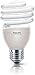 Philips Ampoule FluoCompacte Spirale Culot E27 23 Watts Consommés Équivalence Incandescence : 110W