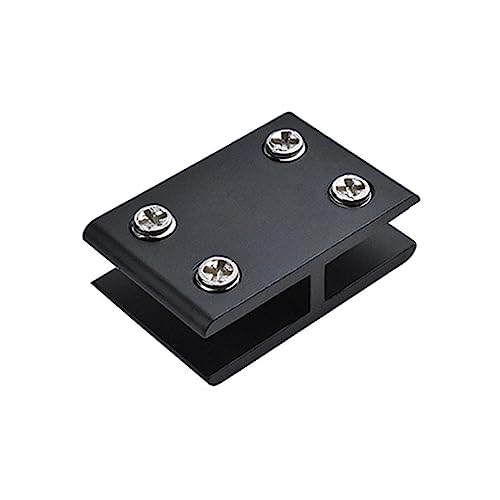 kobeIeen Aluminum Alloy Frame-Less Glass Bracket Connector Wall Tile Clip/Type Glass Corner Clamp Easy to Install