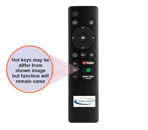 Image of Tv Remote Control Compatible with Dyanora Smart Led Tv (Please Match Your Old Remote with Given Image)
