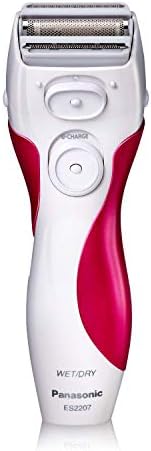 Panasonic Electric Shaver for Women, Cordless 3 Blade Razor, Pop-Up Trimmer, Close Curves, Wet Dry Operation, Independent Floating Heads - ES2207P