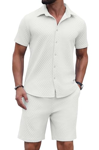 42% Off PrinStory Men's 2-Piece Beach Outfit Set - Image 3