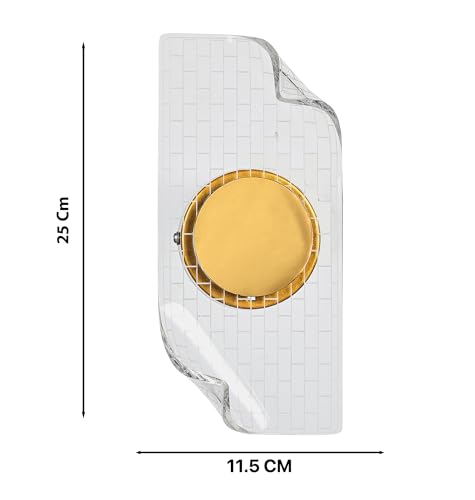 Image of Groeien 15watt LED Sconce Brick Tile Pattern Modern Transparent Indoor Home Acrylic Wall Lamp for Bedroom, Livingroom, Indoor- Warm White (Brick-wall, 1)