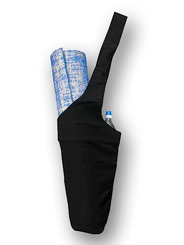 Premium Yoga Mat Bag for Convenient and Stylish Carrying with Large Size Pocket| Sling handle Mat Tote bag | Zipper Pocket Inside for Protection, Fit Most Size Yoga Mats