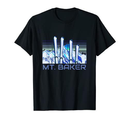 Mont Baker Accessoires de ski Retro Mt. Baker Ski T-Shirt