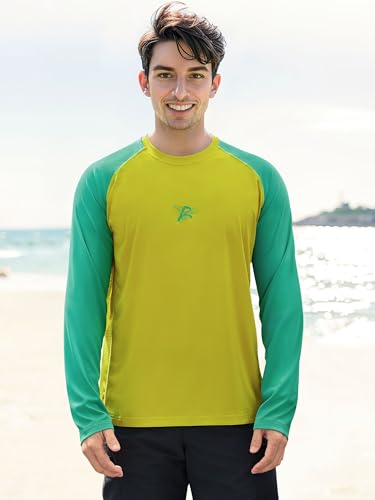 Rodeel Men's Fishing Shirts for Men Long Sleeve Wicking Fabric UPF 50 Sun Protection Performance Shirt3