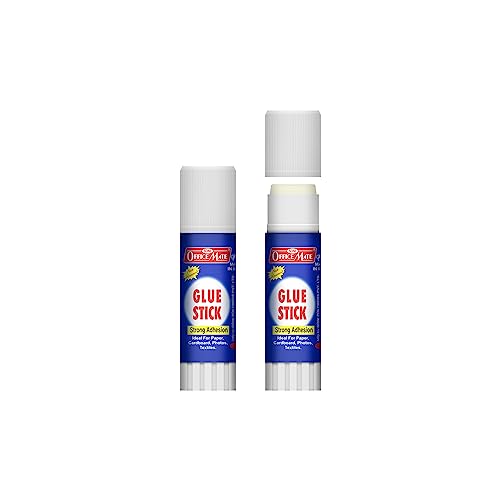 Image of Soni Officemate Glue Stick 8 gm | Pack of 30 |Strong Hold, Quick-Dry PVP Adhesive | Child-Safe & Multi-Purpose | Ideal for DIY, School, Office & Craft Use