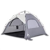 HOMELEN Tenda da spiaggia per 3 persone, montaggio rapido, impermeabile, 190T, rivestimento in poliuretano, 201 x 197 x 142 cm, con sistema a sgancio rapido e sacchi di sabbia per campeggio in