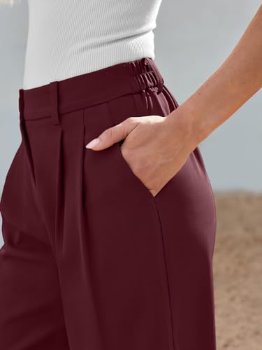 Image of LILLUSORY Womens Wide Leg Dress Work Flowy Pants Business Casual Outfits