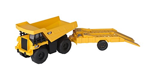 Toy State Light and Sound CAT Truck N' Trailer Dump Pulling Excavator Vehicle