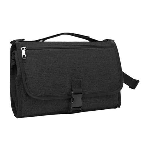 Matelas à langer de voyage pliable avec poche pour serviettes pour bébé